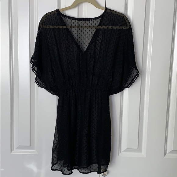 BLACK CHIFFON DRESS - Picture 4 of 4